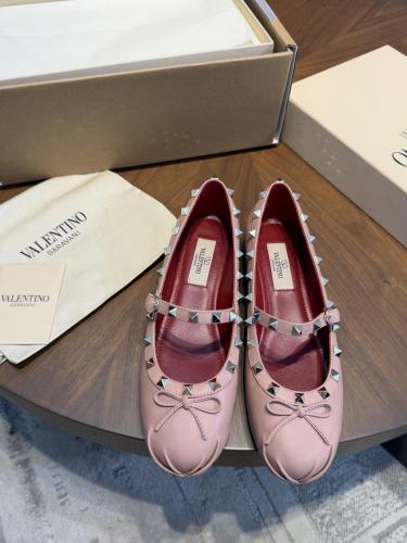 Mary-Jane Rockstud Nappa Ballerina