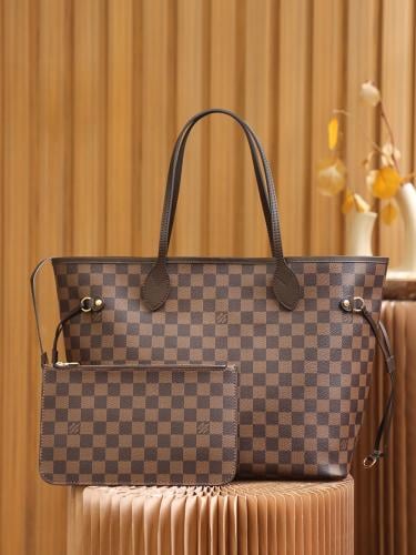 LV Neverfull MM Damier Azur Canvas