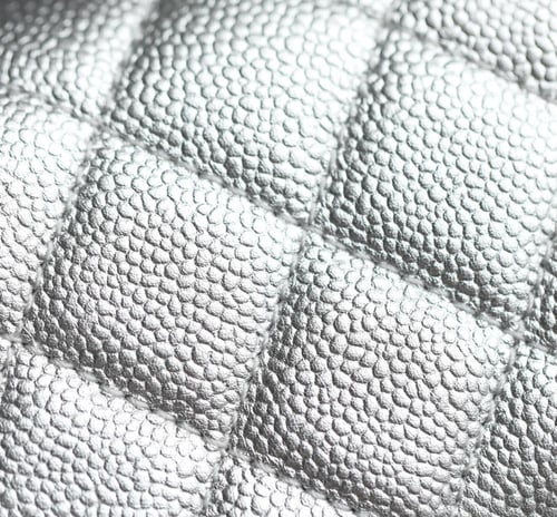 Chanel Flap Silver Caviar Leather