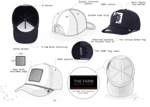 قبعة بلاتينيوم عالية الجودة من جورين بروس