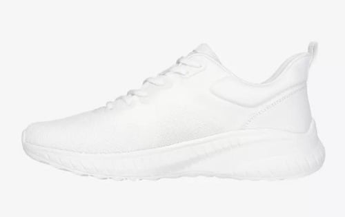 حذاء مشي رجالي من Skechers أحادي اللون برباط