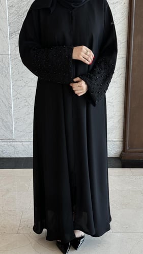 عباية لولوة أسود