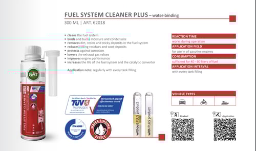 منظف دورة البنزين بلس مزيل الرطوبة - Fuel System C...