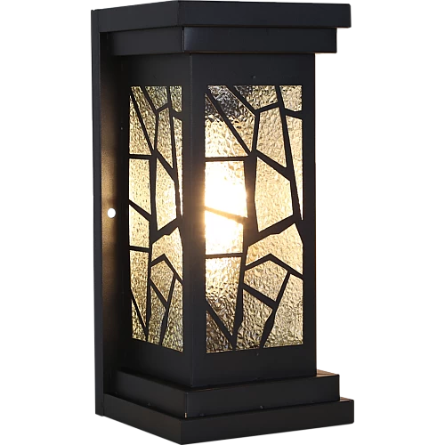 Black wall lantern