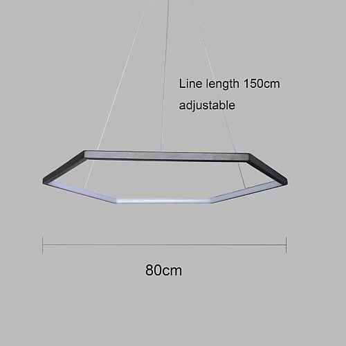 نجف مودرن اسود+اصفر 42W