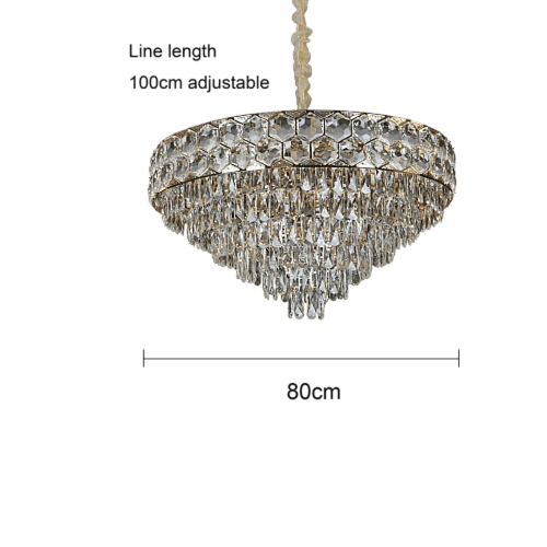 نجف مودرن قطعتين ذهبي E14*15L