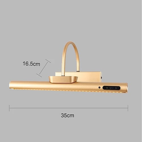 ابليك جداري تعمل بالبطارية شحن لون ذهبي لون الانار...