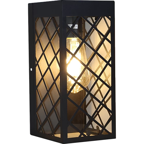 Small black wall lantern
