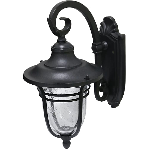 Black wall lantern