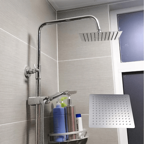 طاسة مخفي مربع 30*30 ستانلس ستيل 304 كروم