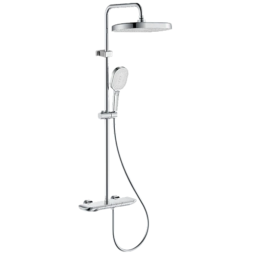 مسطرة مع خلاط نحاس كروم