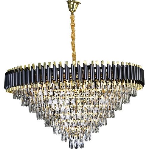 نجف مودرن قطعتين اسود+ذهبي E14*22L