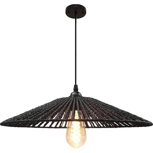 نجف مودرن 2متر اسودE27*1