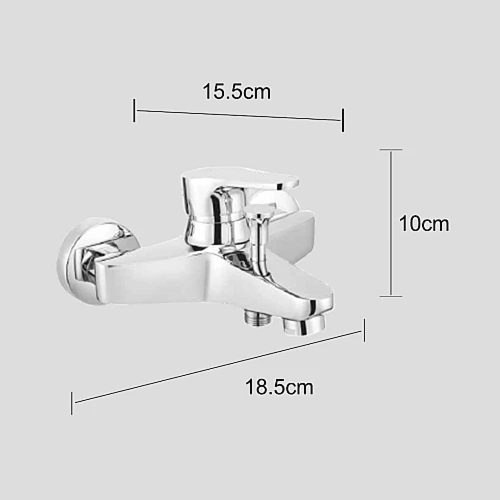خلاط دش زنك مع سماعة بيضاوي طقم كروم