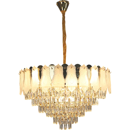 نجف مودرن ذهبي قطعتينE14*15L