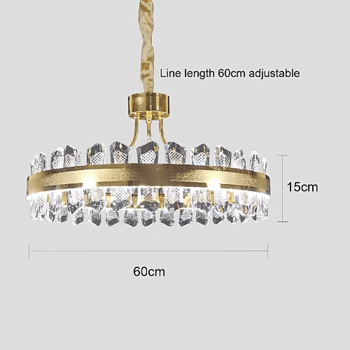نجف مودرن ذهبي+3اضاءات 48W