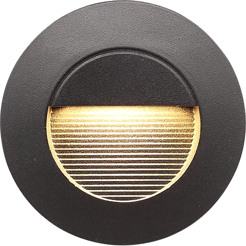 كشاف درج مدور دفن7سم اسود+اصفر