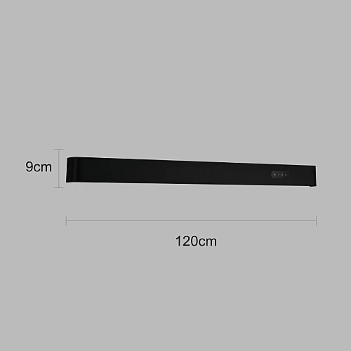 ابليك مودرن120سم اسود+3اضاءات 30W