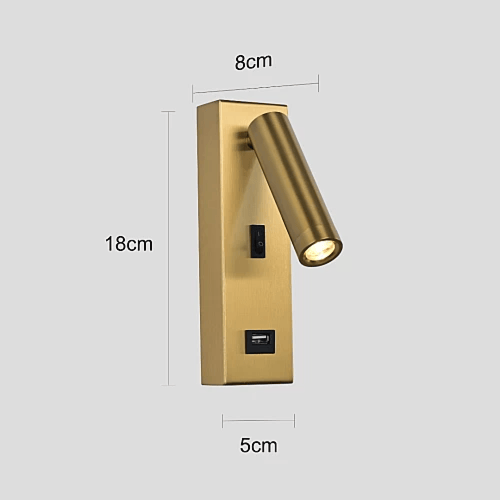 ابليك مودرن ذهبي+اصفر 3W