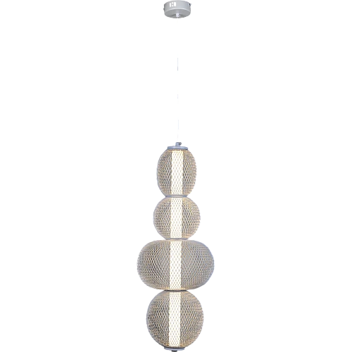 نجف مودرن ابيض+3 اضاءات 15W 500