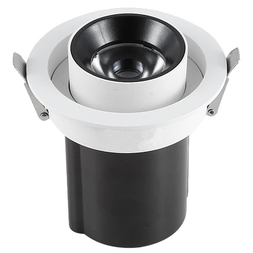 سبوت لايت جرم ابيض+داخلي اسود+اصفر ليد غاطس متحرك...