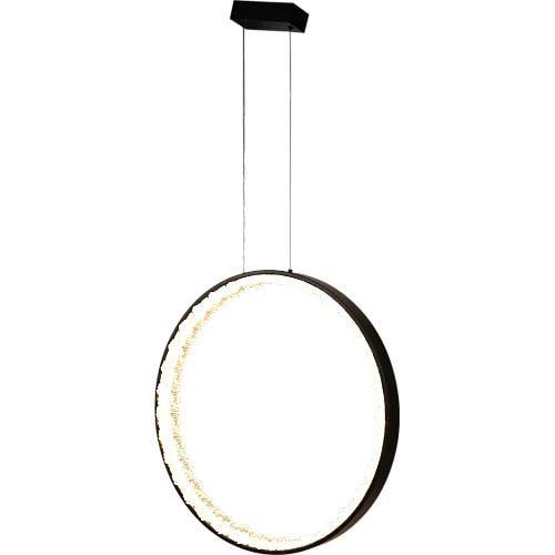 نجف مودرن دائري أسود+3 إضاءات 75W