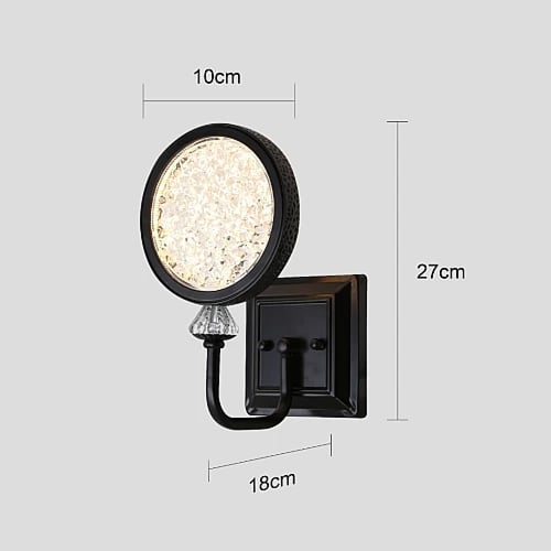 ابليك مودرن اسود+3اضاءات 7W