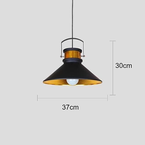 علاقي مودرن 2متر اسود+ذهبي E27*1L