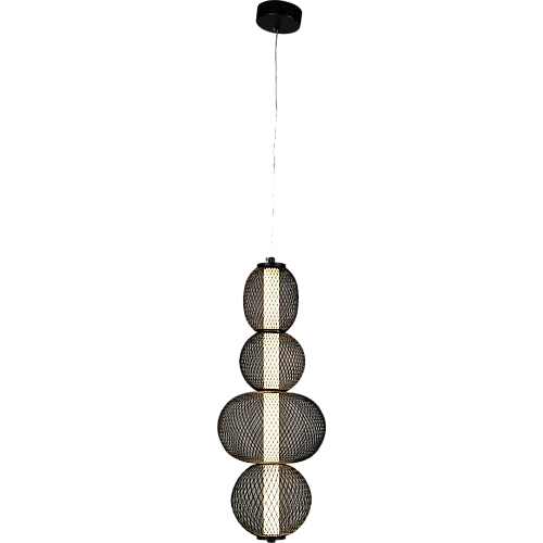 نجف مودرن اسود+3 اضاءات 15W 500