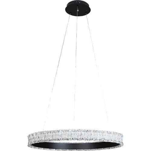 نجف مودرن اسود+3اضاءاتLED 105W