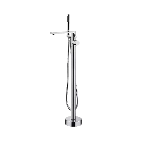 خلاط بانيو ارضي مدور ارتفاع 1.5متر كروم