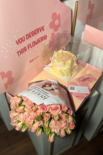 بوكس ورد بيبي +كيك كوري