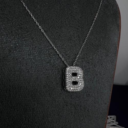 سلسال فضة عيار 925 حرف B
