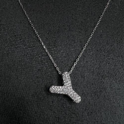 سلسال حرف Y فضة عيار 925