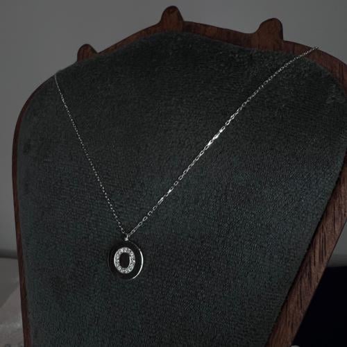 سلسال مع تعليقة حرف O فضة عيار 925
