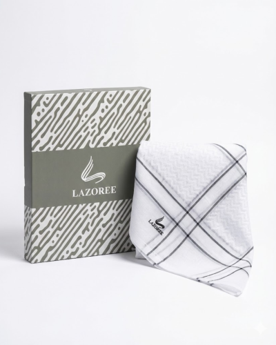 شماغ أبيض لازوري 709