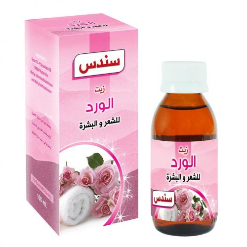 زيت الورد للشعر و البشرة من سندس 100مل