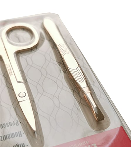 مقص و ملقط ذهبي