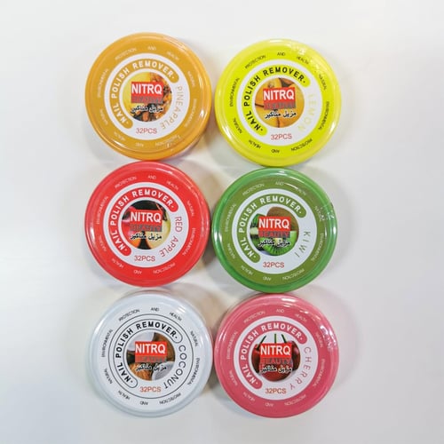 مناديل مزيل مناكير بالفواكه 24 نوع مختلف