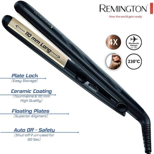 مكواة فرد الشعر السيراميك الاحترافية النحيفة من ري...