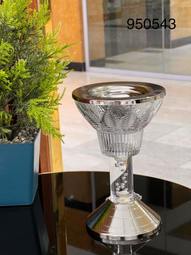 مبخرة كريستال فاخرة بنقوش السعف الملكية