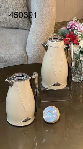 طقم ترامس ضيافة ملكي للقهوة والشاي - أناقة تبيّض ا...