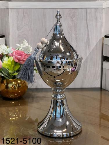 مبخرة مودرن نجوم لوفر فضية بإنارة ليلية