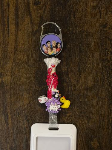Handmade Beaded Friends ID Holder