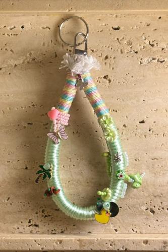 Handmade Beaded Key/Bag Charm - ميدالية مفتاح