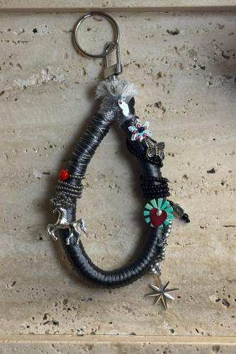 Handmade Beaded Key/Bag Charm - ميدالية مفتاح