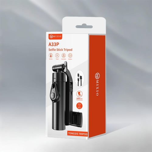 عصا سيلفي بلوتوث مع ترايبود وحامل جوال – 3 في 1 مع...