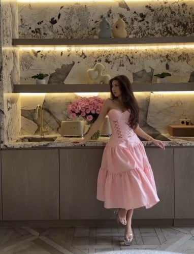 فستان زهري LM