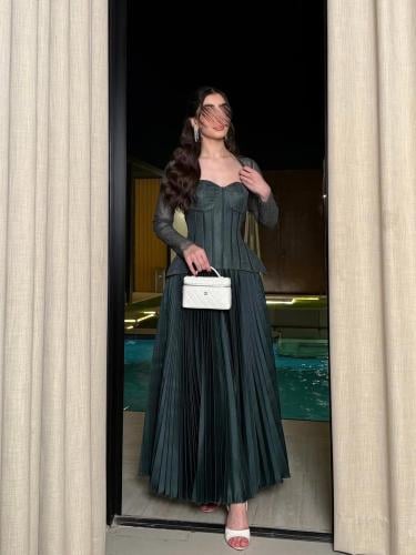 فستان سهره ميكادو ودانتيل