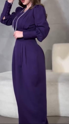 فستان سهرة بنفسجي